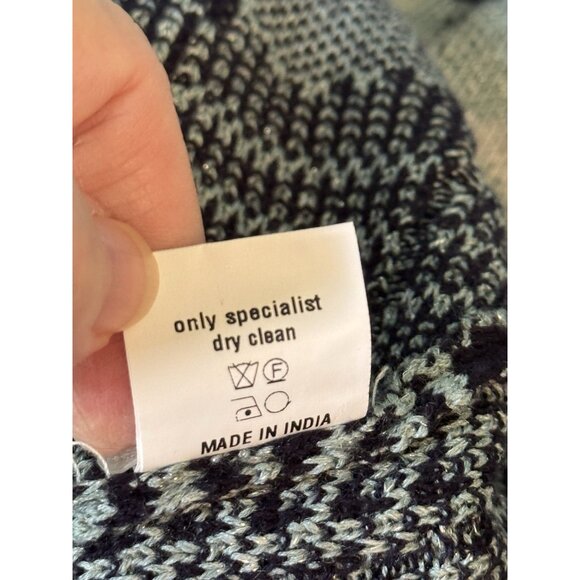 Conditions Apply Women’s A-Line Wool Metallic Pleated Sweater Skirt Sz Medium - Picture 6 of 8